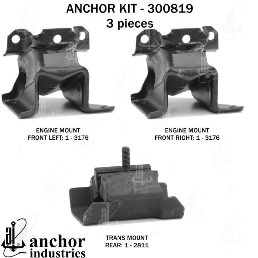 ANCHOR MOUNTS 300819 ENGINE MNT KIT