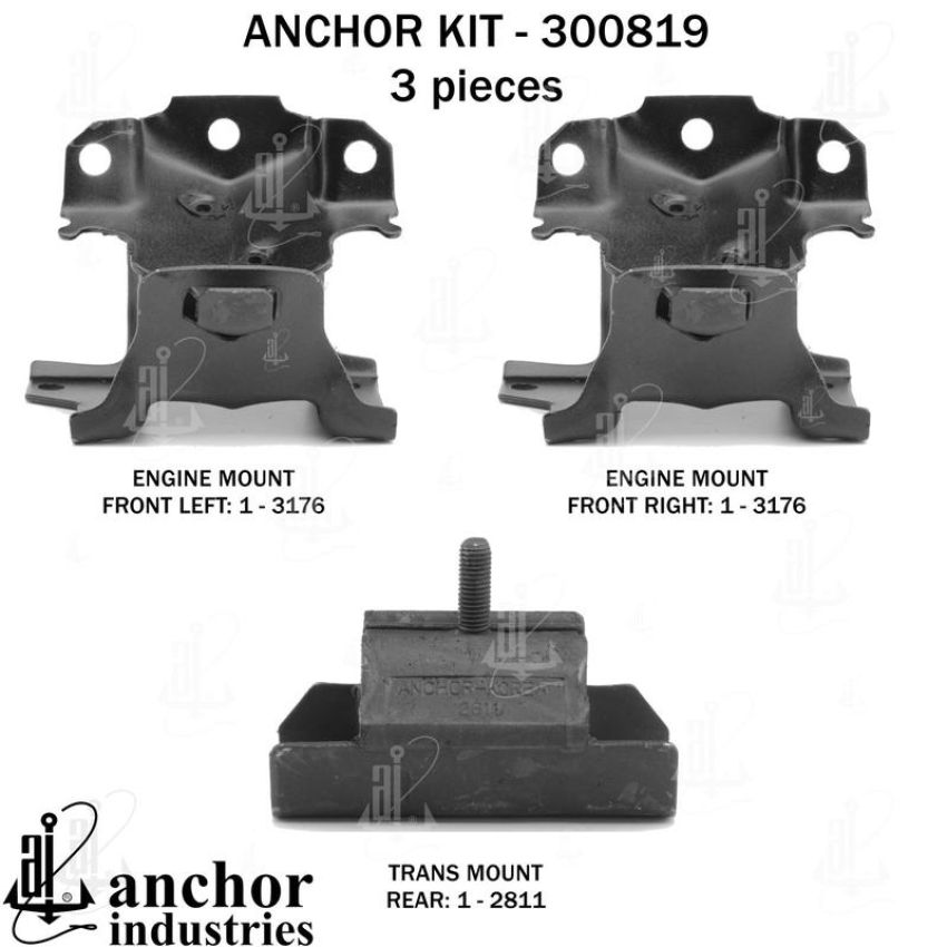 ANCHOR MOUNTS 300819 ENGINE MNT KIT