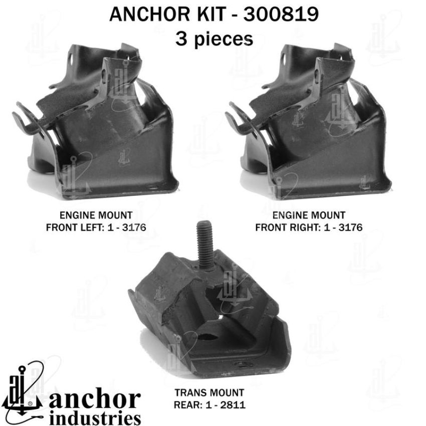 ANCHOR MOUNTS 300819 ENGINE MNT KIT