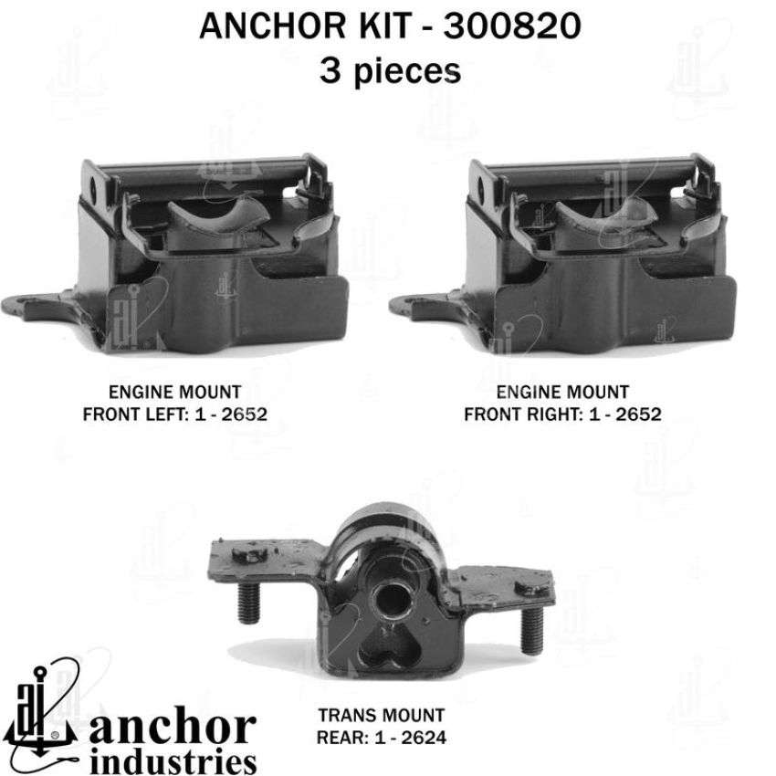 ANCHOR MOUNTS 300820 ENGINE MNT KIT