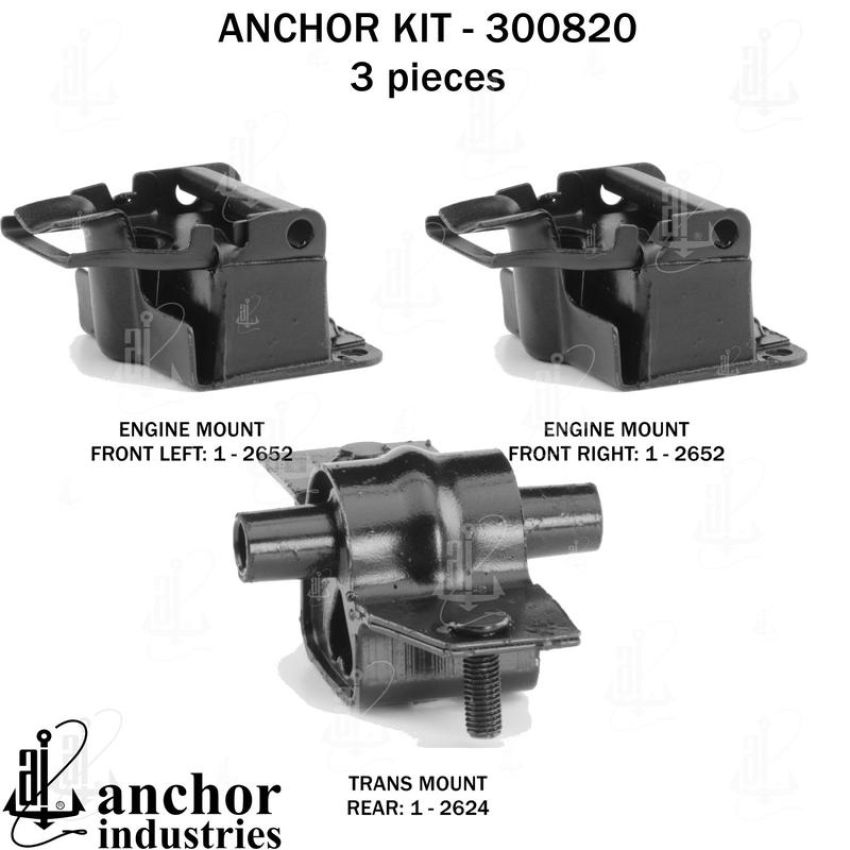 ANCHOR MOUNTS 300820 ENGINE MNT KIT