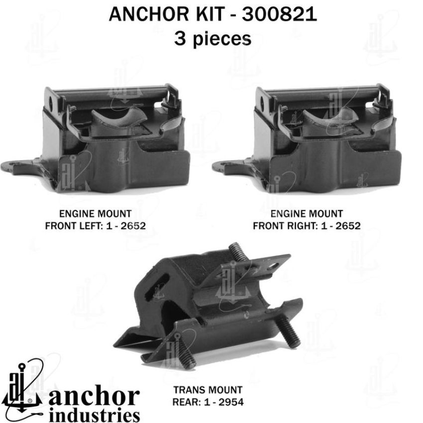 ANCHOR MOUNTS 300821 ENGINE MNT KIT