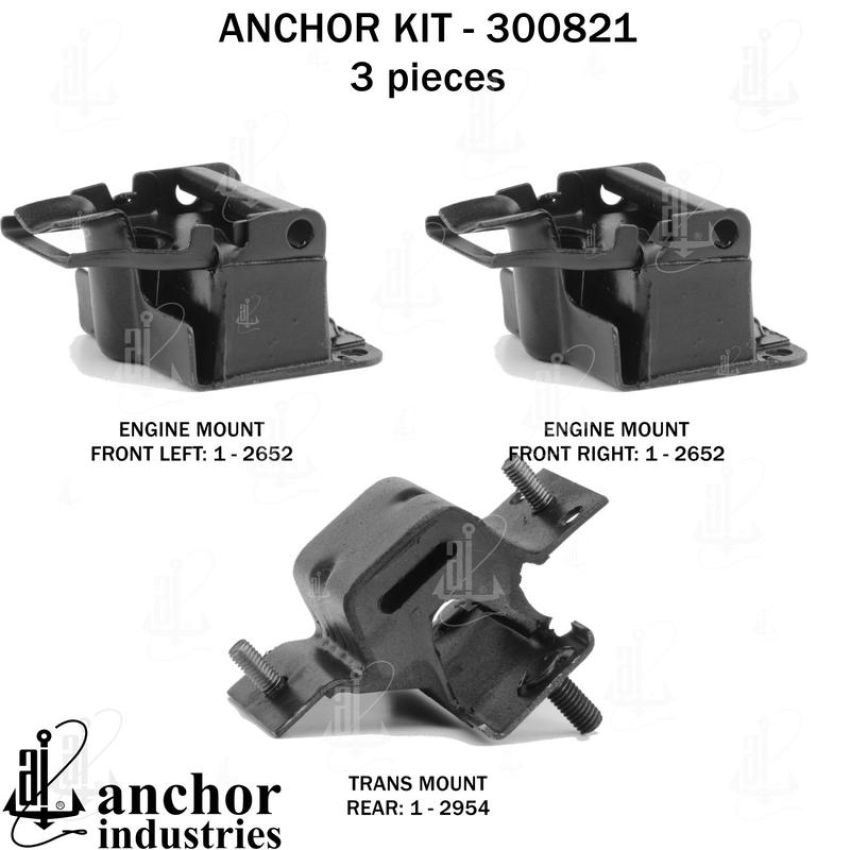 ANCHOR MOUNTS 300821 ENGINE MNT KIT
