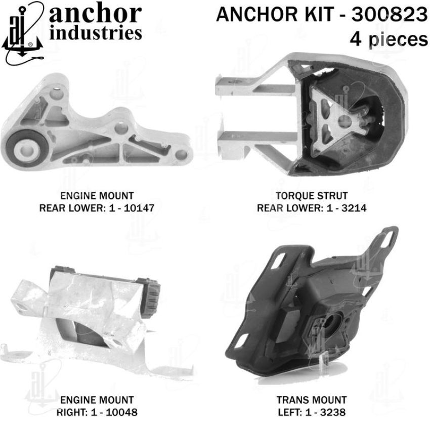 ANCHOR MOUNTS 300823 ENGINE MNT KIT