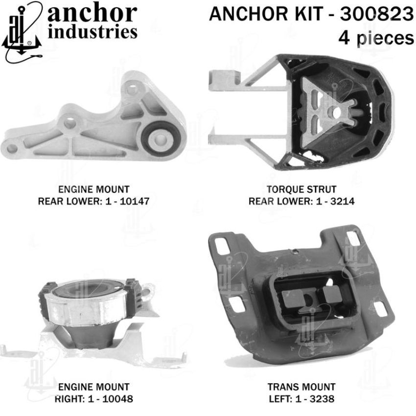 ANCHOR MOUNTS 300823 ENGINE MNT KIT
