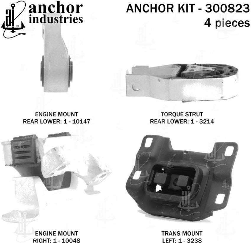 ANCHOR MOUNTS 300823 ENGINE MNT KIT
