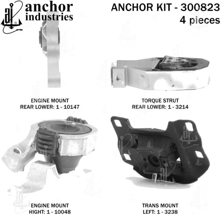 ANCHOR MOUNTS 300823 ENGINE MNT KIT