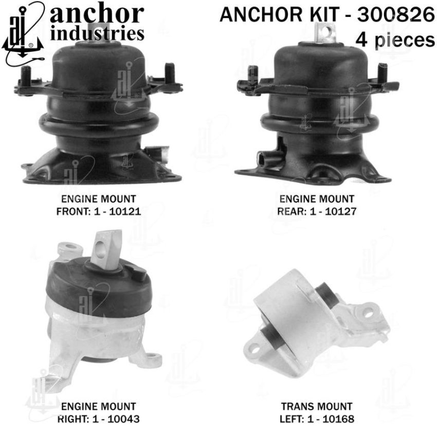 ANCHOR MOUNTS 300826 ENGINE MNT KIT