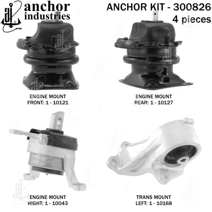 ANCHOR MOUNTS 300826 ENGINE MNT KIT