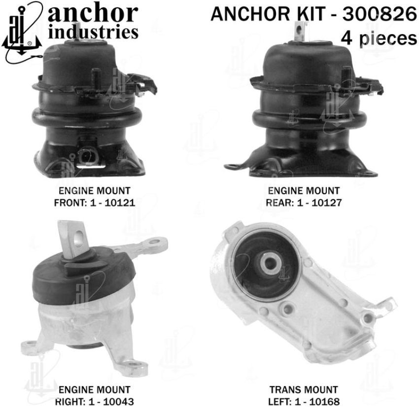 ANCHOR MOUNTS 300826 ENGINE MNT KIT