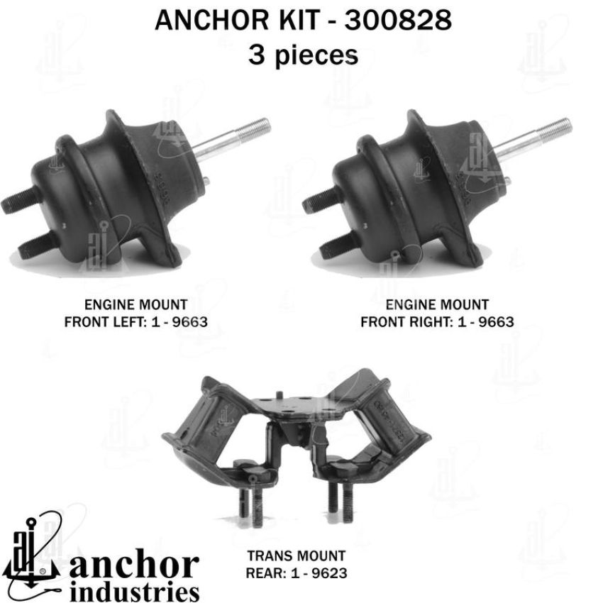 ANCHOR MOUNTS 300828 ENGINE MNT KIT