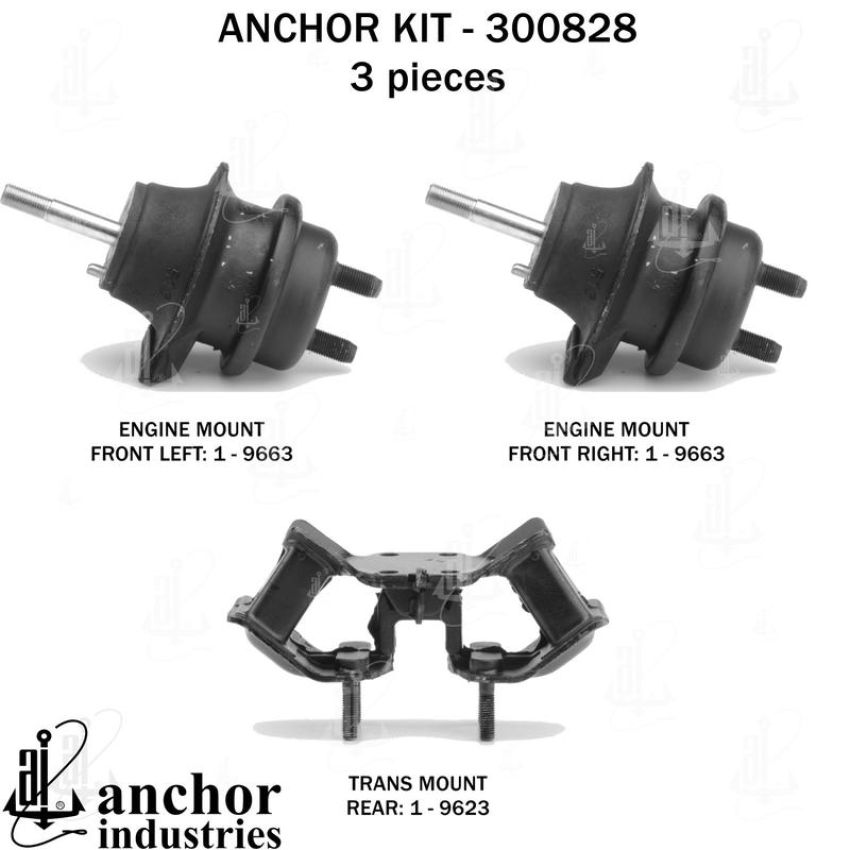 ANCHOR MOUNTS 300828 ENGINE MNT KIT