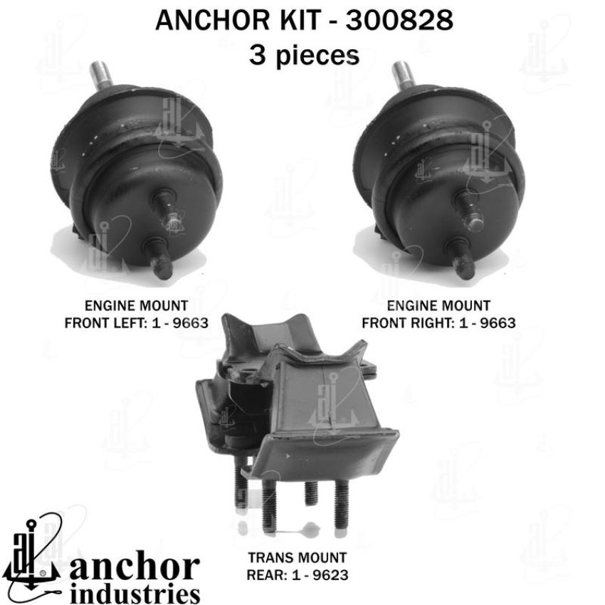 ANCHOR MOUNTS 300828 ENGINE MNT KIT