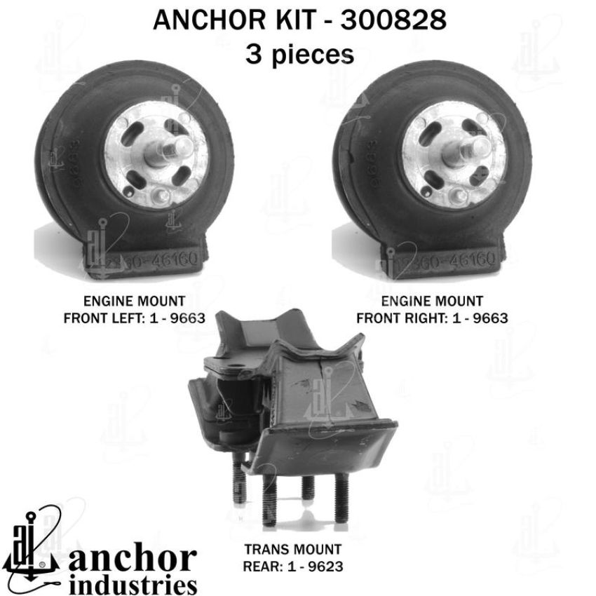 ANCHOR MOUNTS 300828 ENGINE MNT KIT