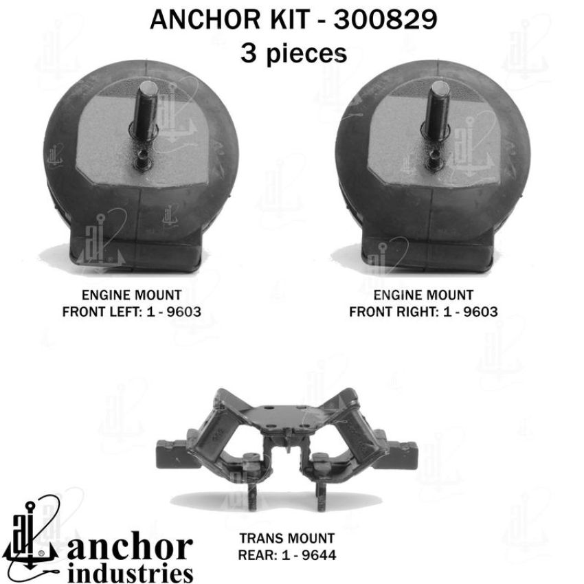 ANCHOR MOUNTS 300829 ENGINE MNT KIT