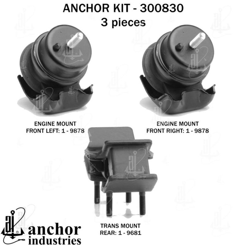 ANCHOR MOUNTS 300830 ENGINE MNT KIT