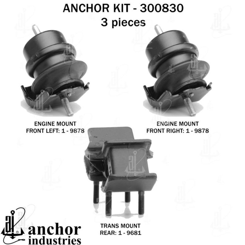 ANCHOR MOUNTS 300830 ENGINE MNT KIT