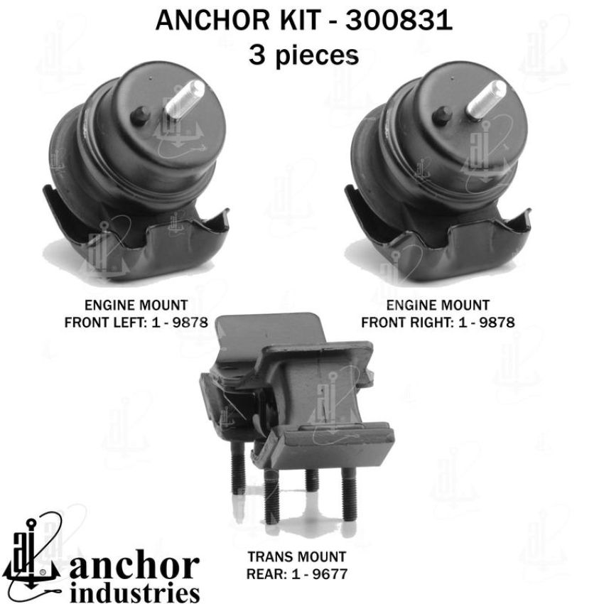 ANCHOR MOUNTS 300831 ENGINE MNT KIT