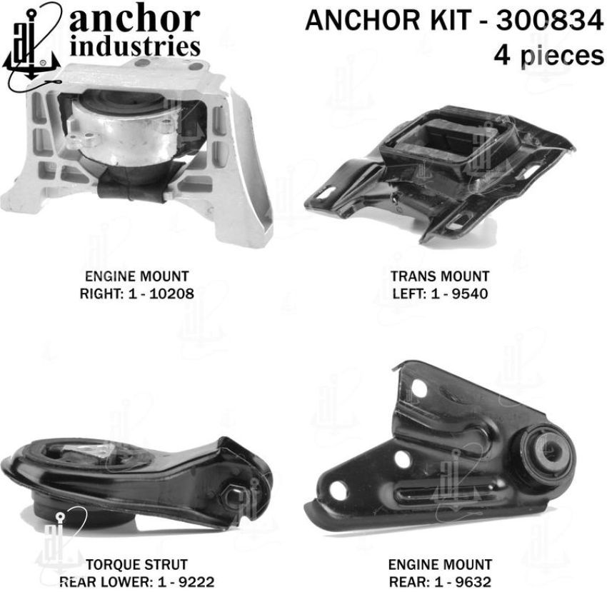ANCHOR MOUNTS 300834 ENGINE MNT KIT