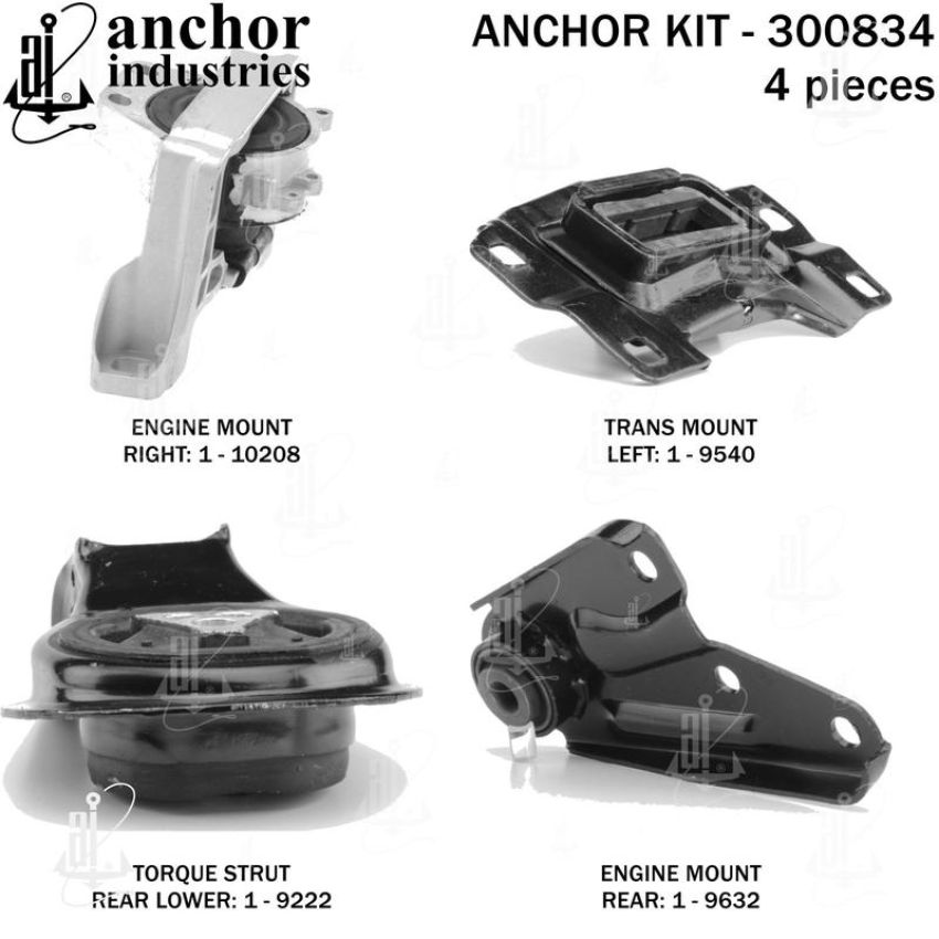 ANCHOR MOUNTS 300834 ENGINE MNT KIT
