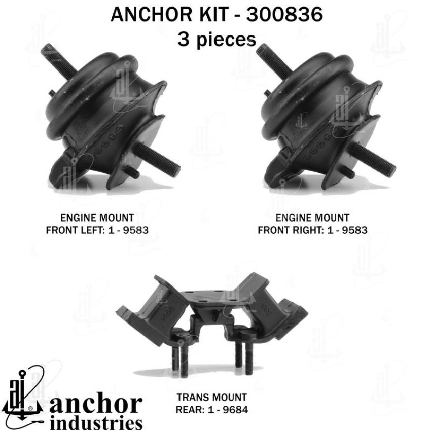 ANCHOR MOUNTS 300836 ENGINE MNT KIT