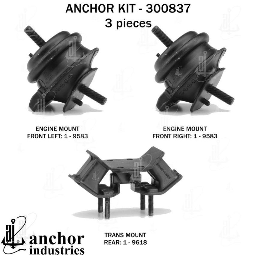 ANCHOR MOUNTS 300837 ENGINE MNT KIT