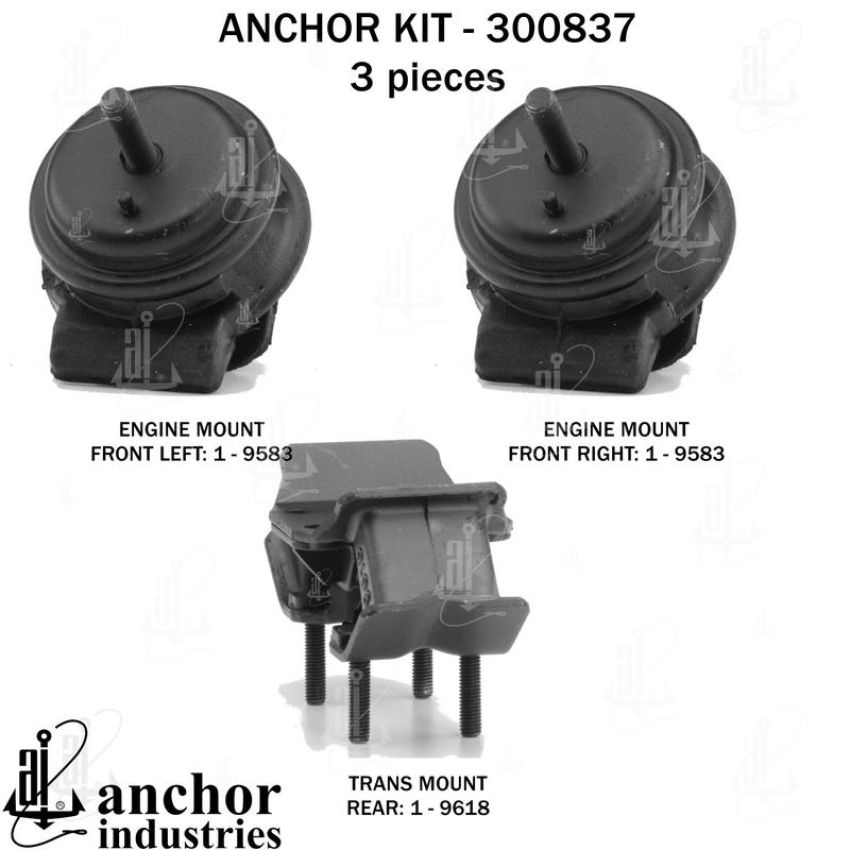 ANCHOR MOUNTS 300837 ENGINE MNT KIT