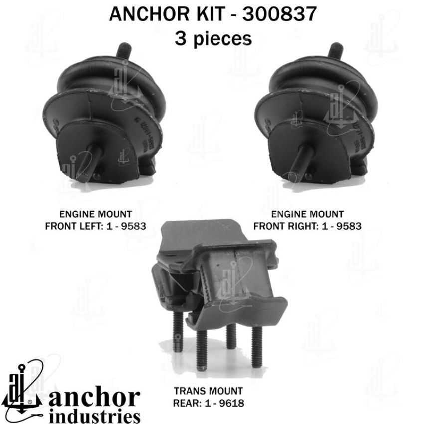 ANCHOR MOUNTS 300837 ENGINE MNT KIT