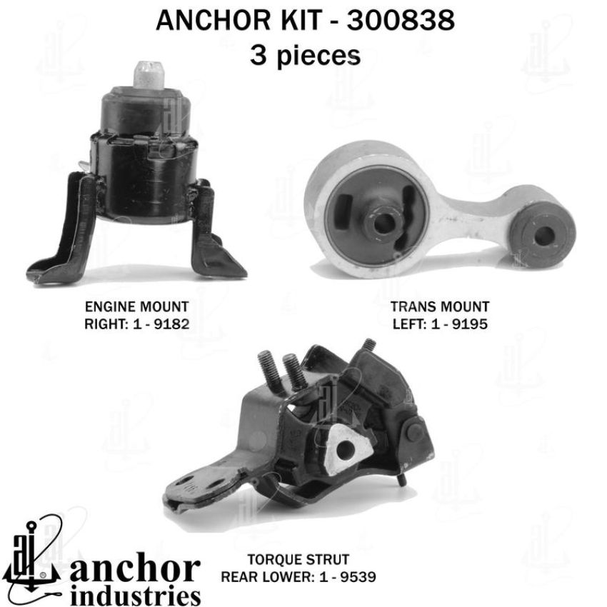 ANCHOR MOUNTS 300838 ENGINE MNT KIT