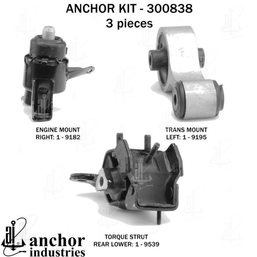ANCHOR MOUNTS 300838 ENGINE MNT KIT