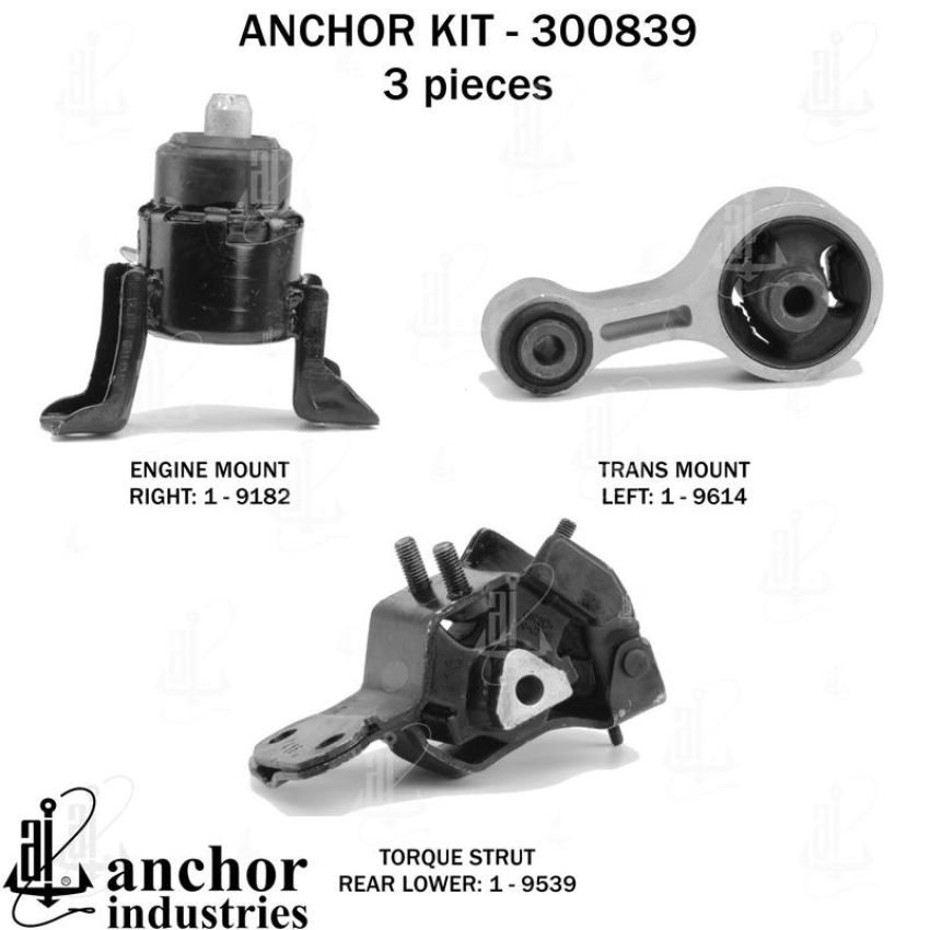 ANCHOR MOUNTS 300839 ENGINE MNT KIT