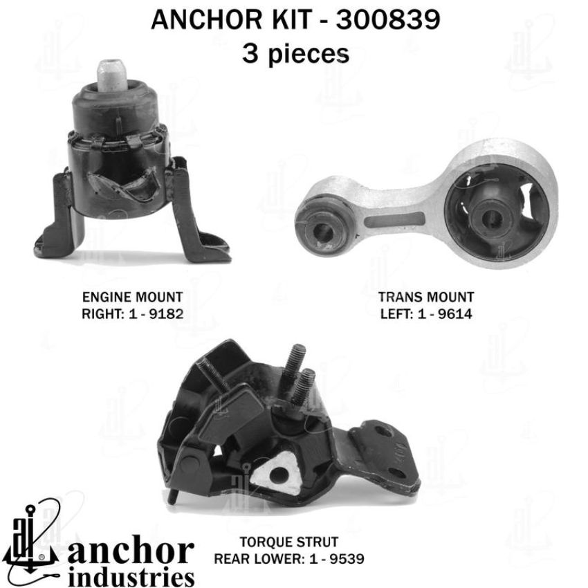 ANCHOR MOUNTS 300839 ENGINE MNT KIT