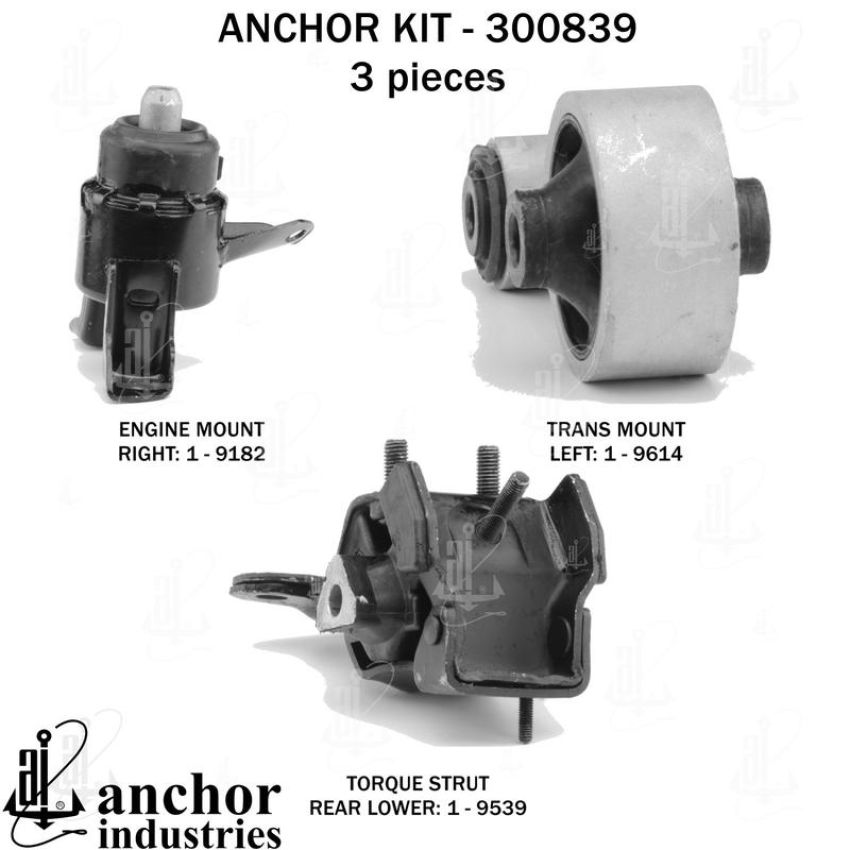 ANCHOR MOUNTS 300839 ENGINE MNT KIT