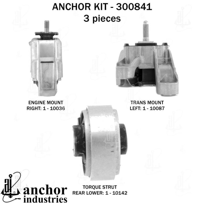 ANCHOR MOUNTS 300841 ENGINE MNT KIT