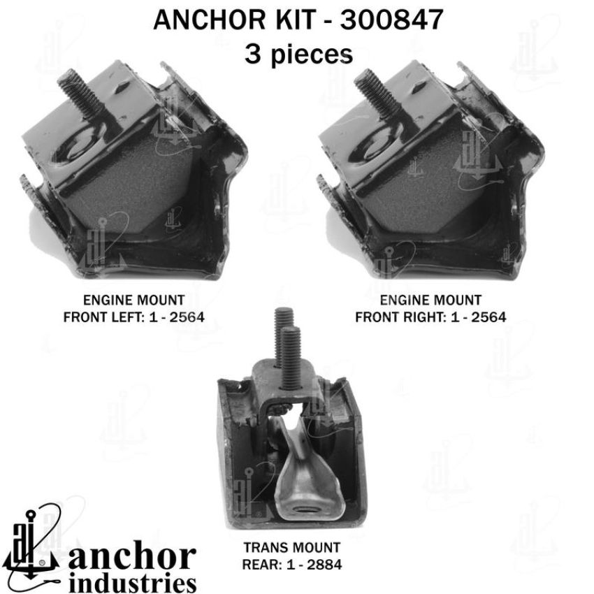 ANCHOR MOUNTS 300847 ENGINE MNT KIT
