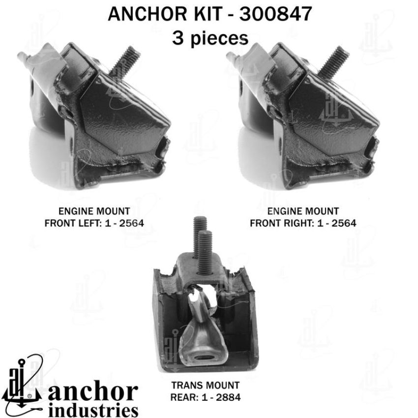 ANCHOR MOUNTS 300847 ENGINE MNT KIT