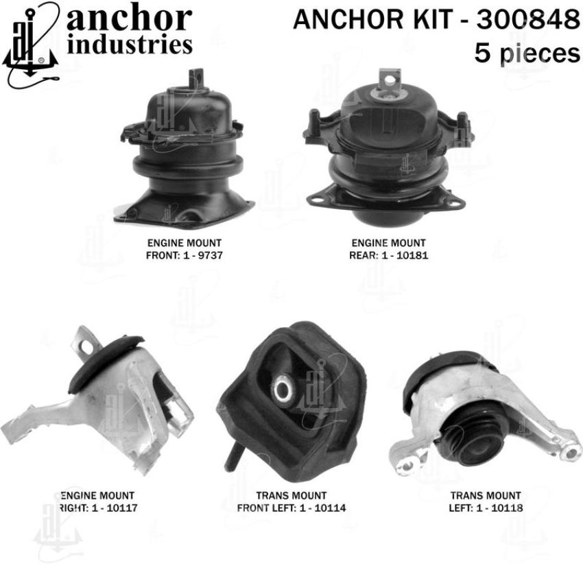 ANCHOR MOUNTS 300848 ENGINE MNT KIT