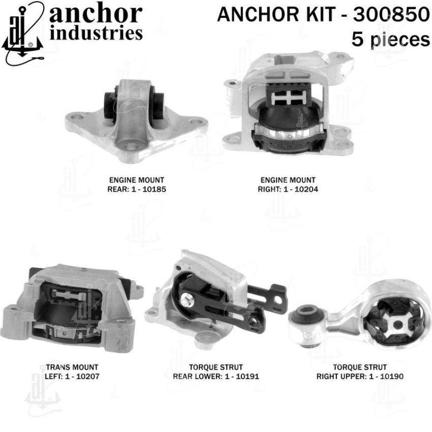 ANCHOR MOUNTS 300850 ENGINE MNT KIT