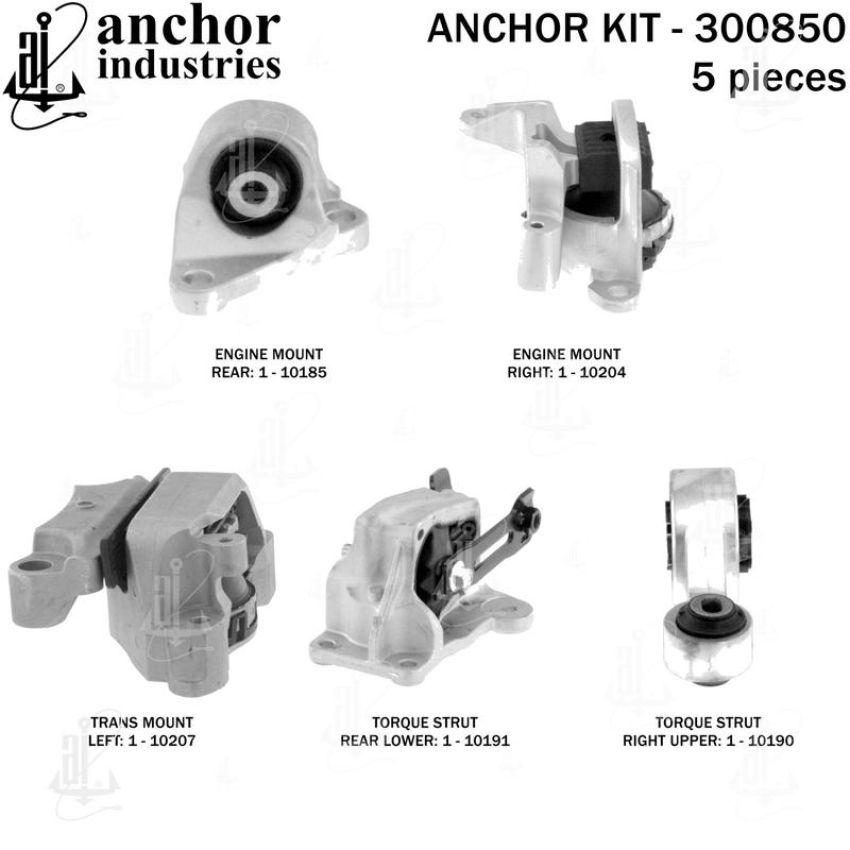 ANCHOR MOUNTS 300850 ENGINE MNT KIT