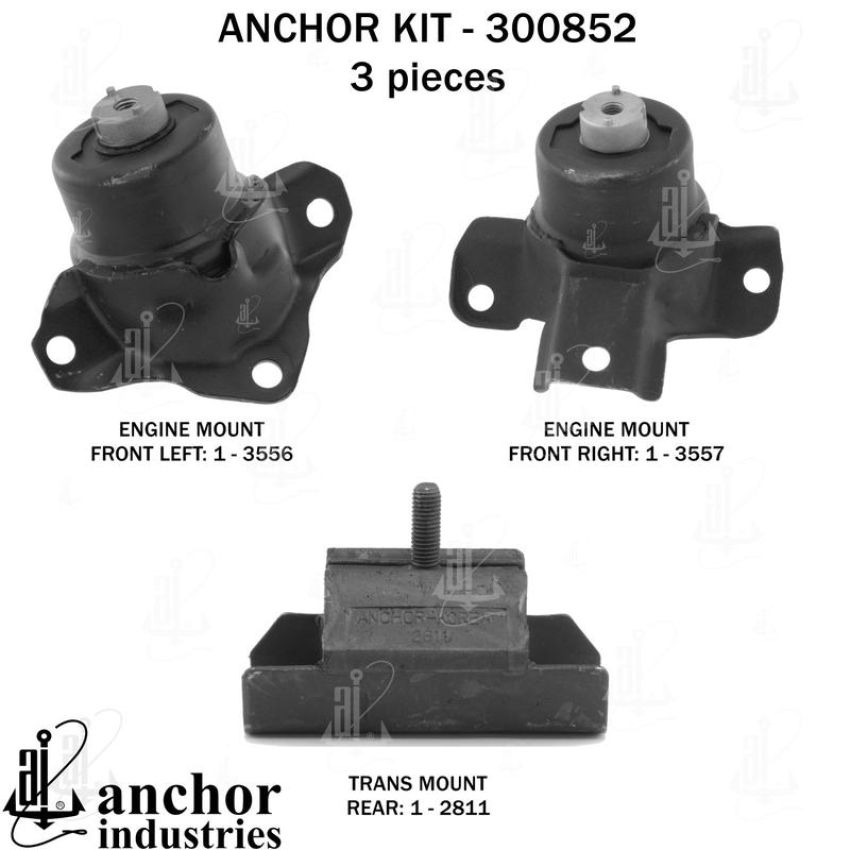 ANCHOR MOUNTS 300852 ENGINE MNT KIT