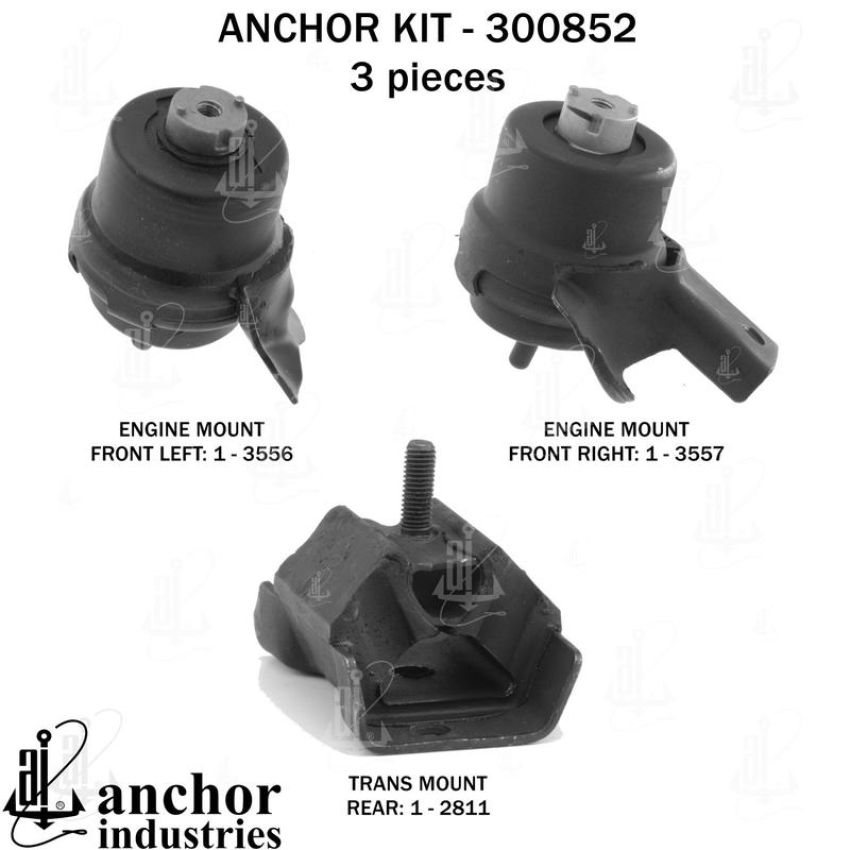 ANCHOR MOUNTS 300852 ENGINE MNT KIT