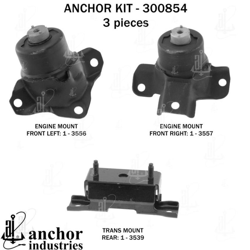 ANCHOR MOUNTS 300854 ENGINE MNT KIT