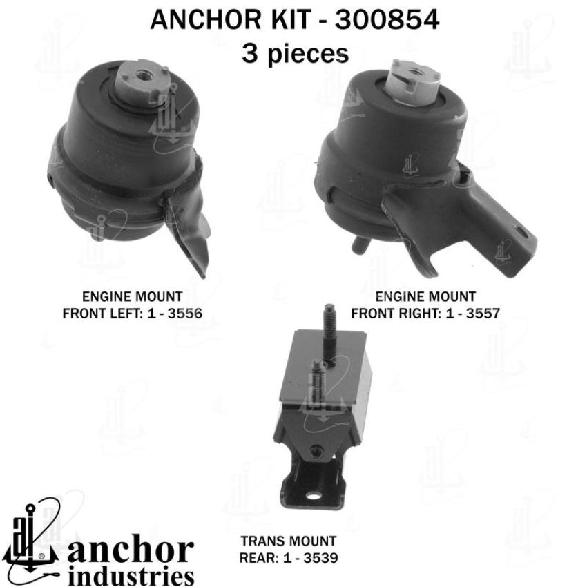 ANCHOR MOUNTS 300854 ENGINE MNT KIT