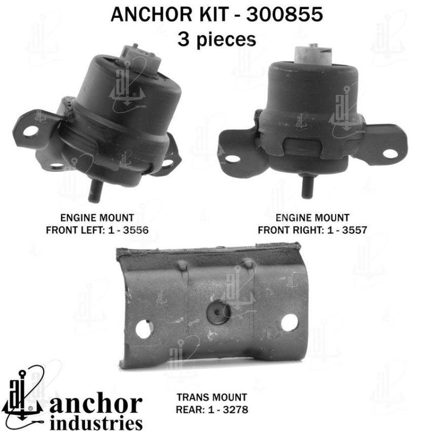 ANCHOR MOUNTS 300855 ENGINE MNT KIT