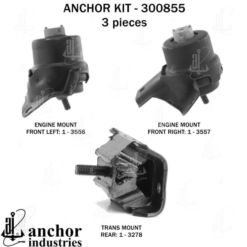 ANCHOR MOUNTS 300855 ENGINE MNT KIT