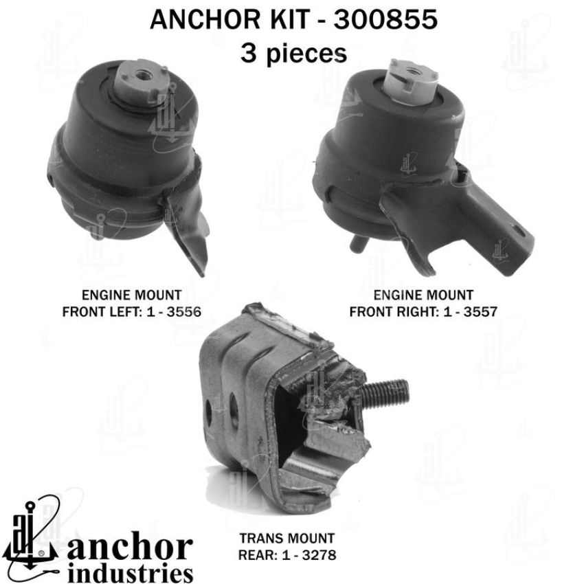 ANCHOR MOUNTS 300855 ENGINE MNT KIT