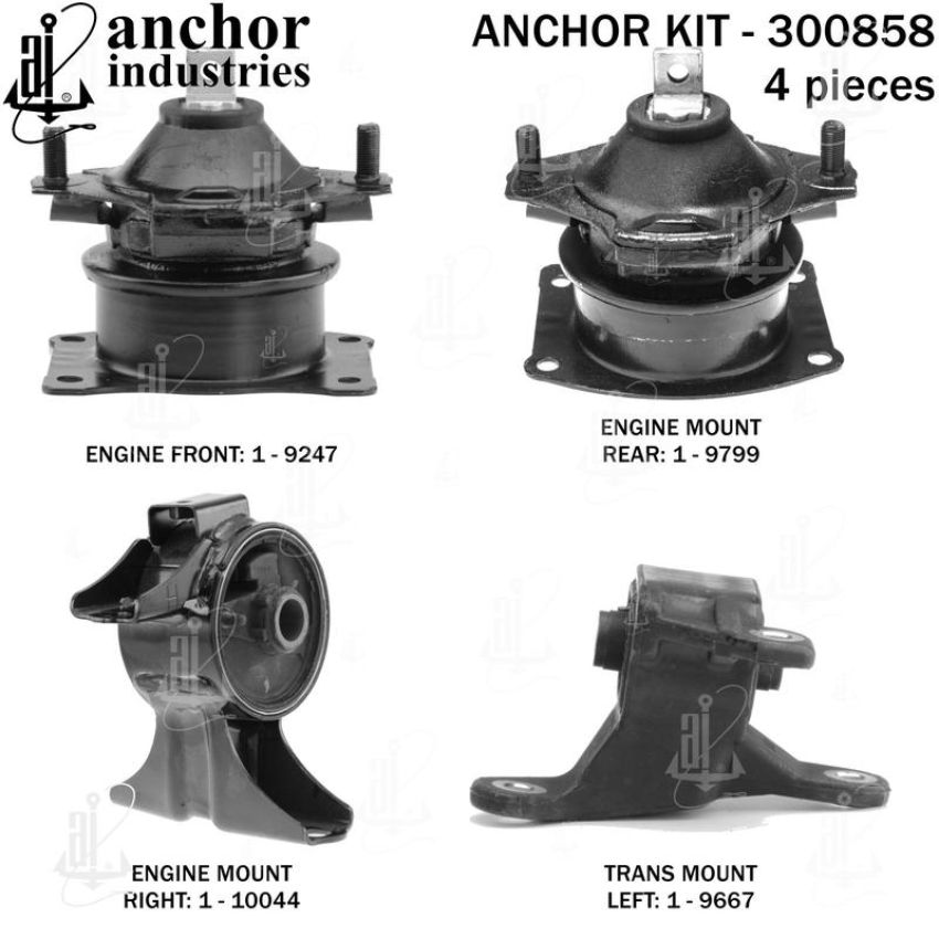 ANCHOR MOUNTS 300858 ENGINE MNT KIT