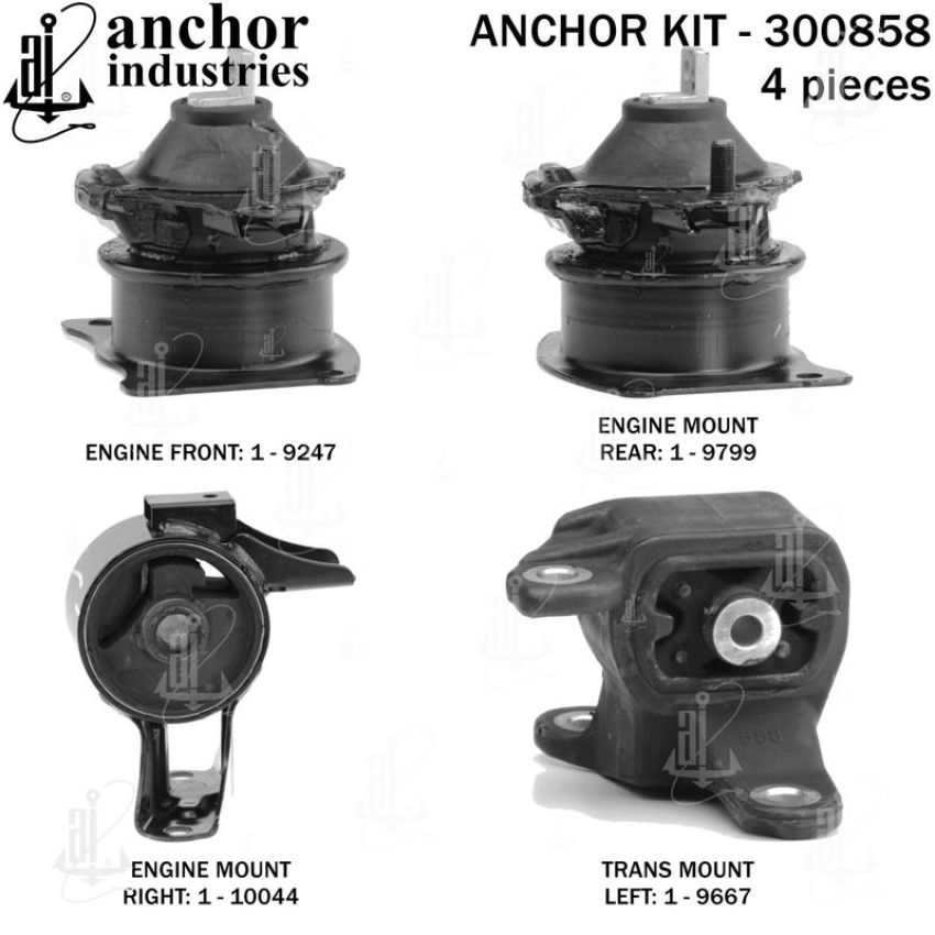 ANCHOR MOUNTS 300858 ENGINE MNT KIT