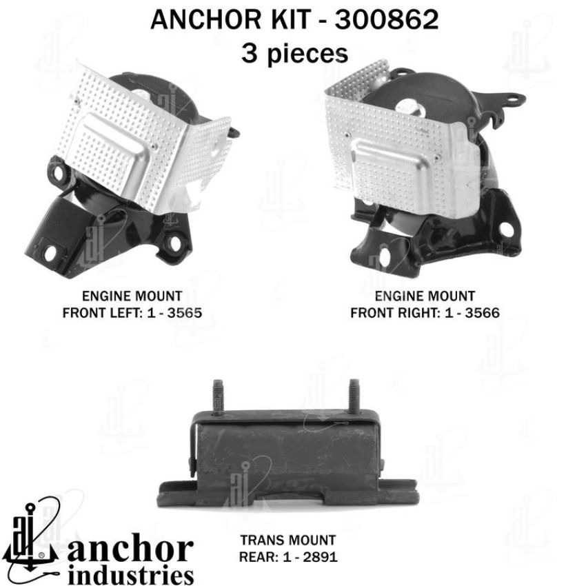 ANCHOR MOUNTS 300862 ENGINE MNT KIT