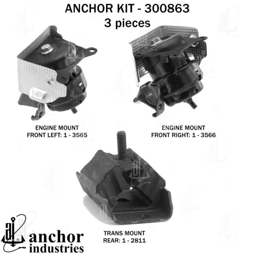 ANCHOR MOUNTS 300863 ENGINE MNT KIT